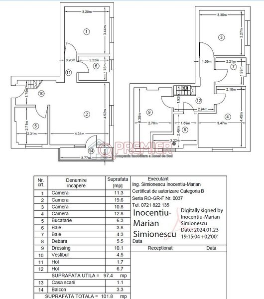 Metrou Aparatorii Patriei, ocazie, 4 camere duplex, 107.000 Euro.